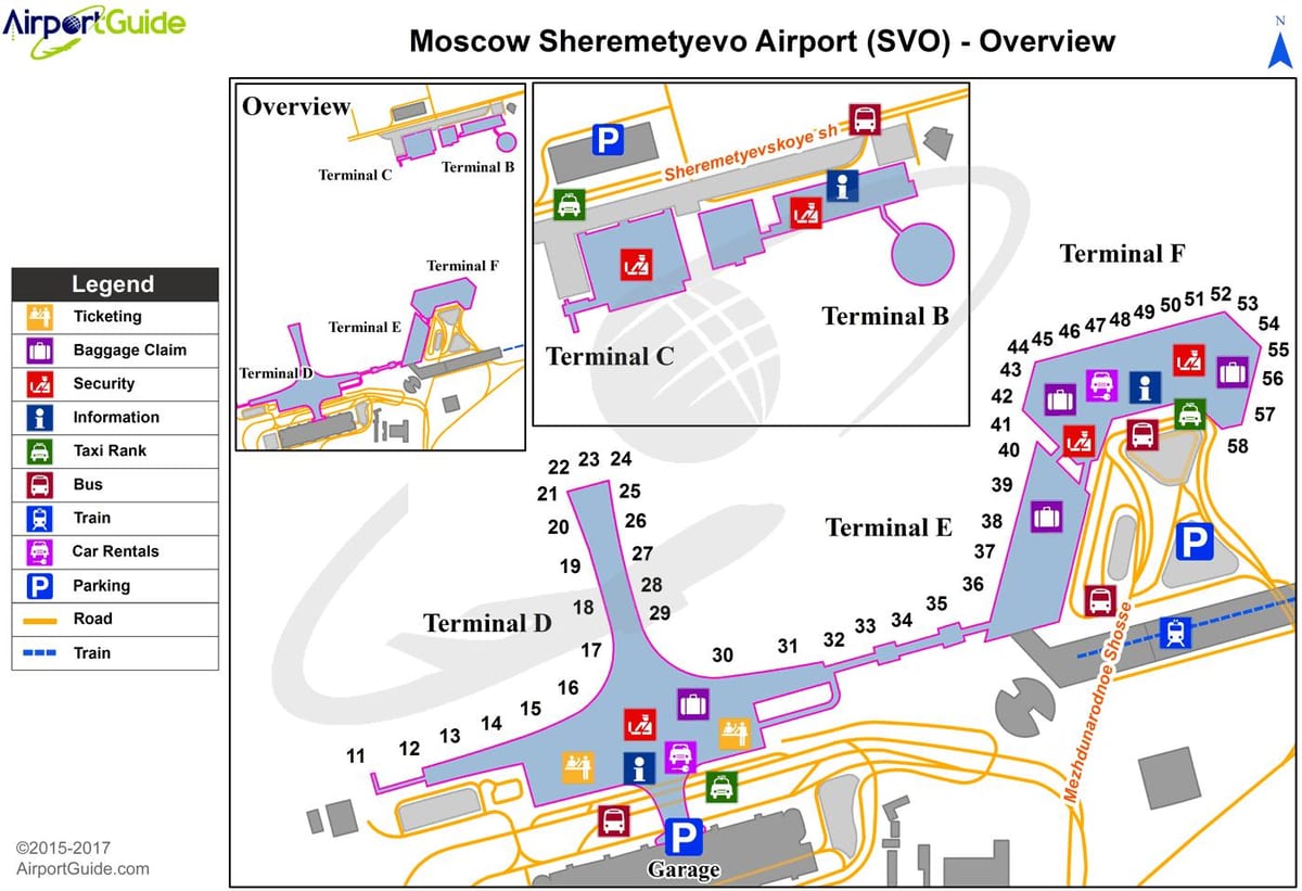 SVO محطة خريطة