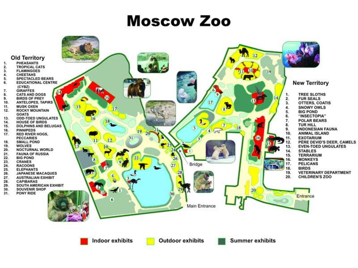 خريطة حديقة حيوان موسكو