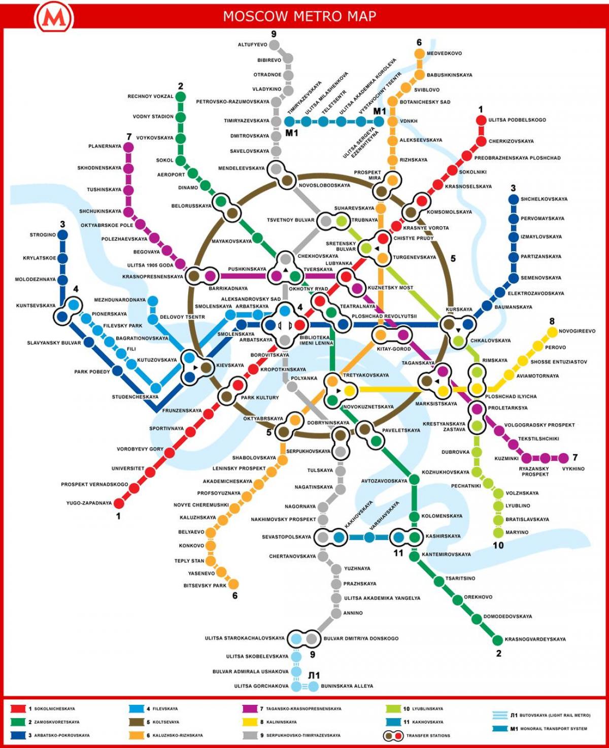 موسكو خريطة المترو