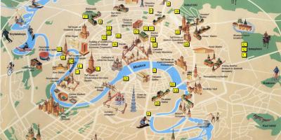 موسكو مناطق الجذب السياحي خريطة