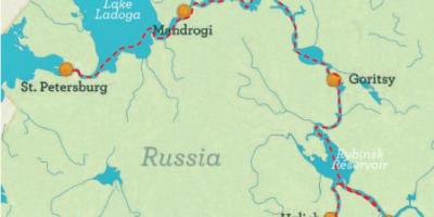 خريطة سانت بطرسبرغ إلى موسكو كروز