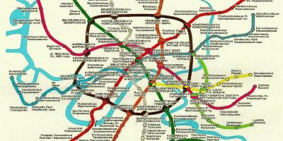 موسكو السكك الحديدية خريطة