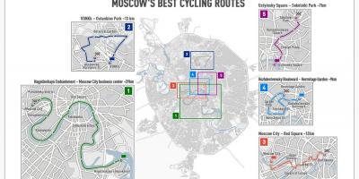 موسكفا الدراجة خريطة